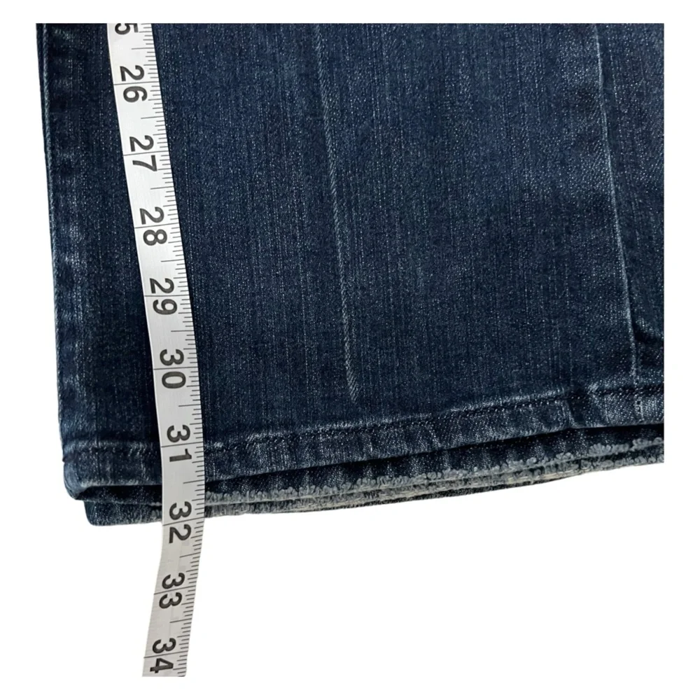 7 for all Mankind Bootcut Jeans Pink Stitching Womens Size 31 - Picture 11 of 13